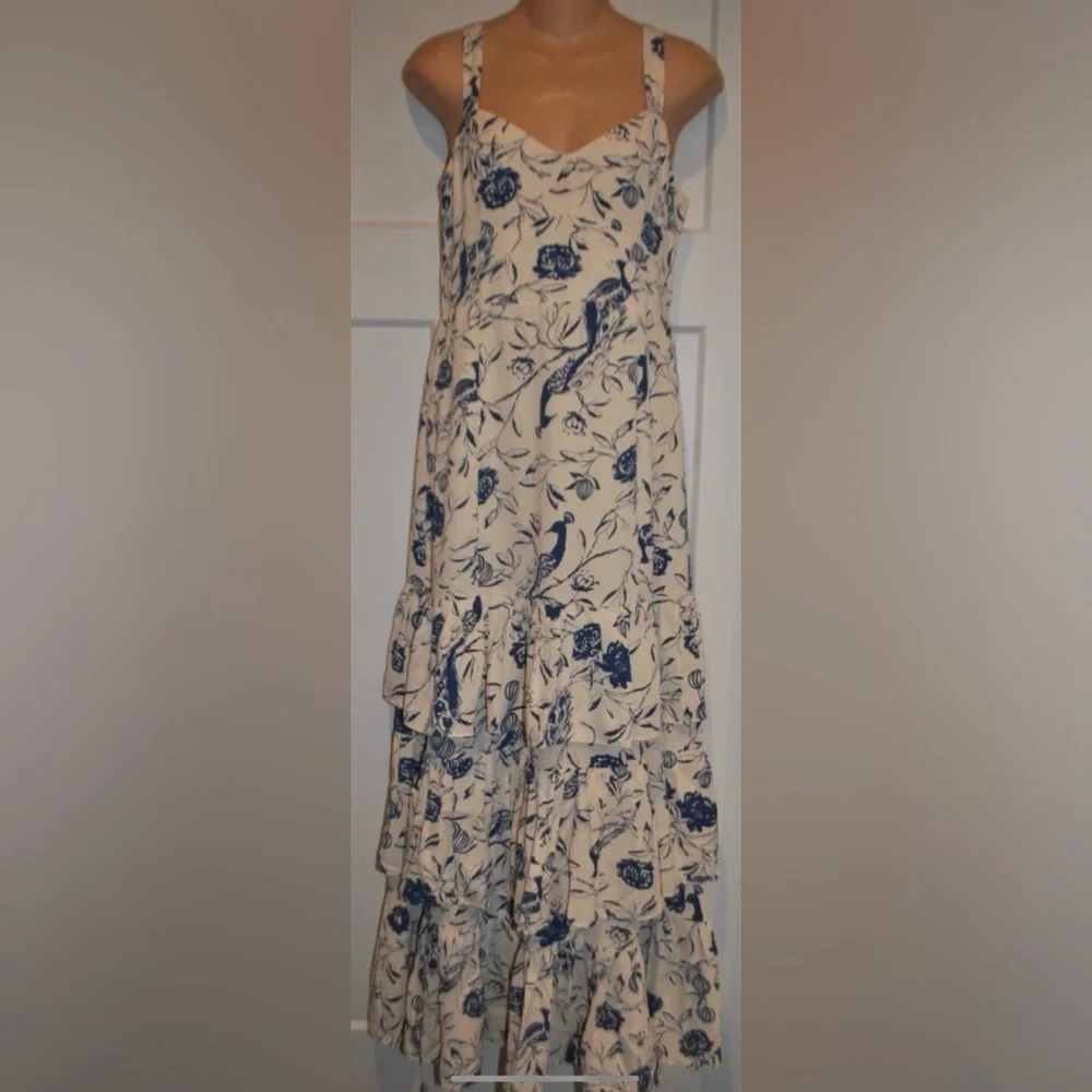 ABERCROMBIE & FITCH Drama Ruffle Tiered Maxi Dress size M NWT $150